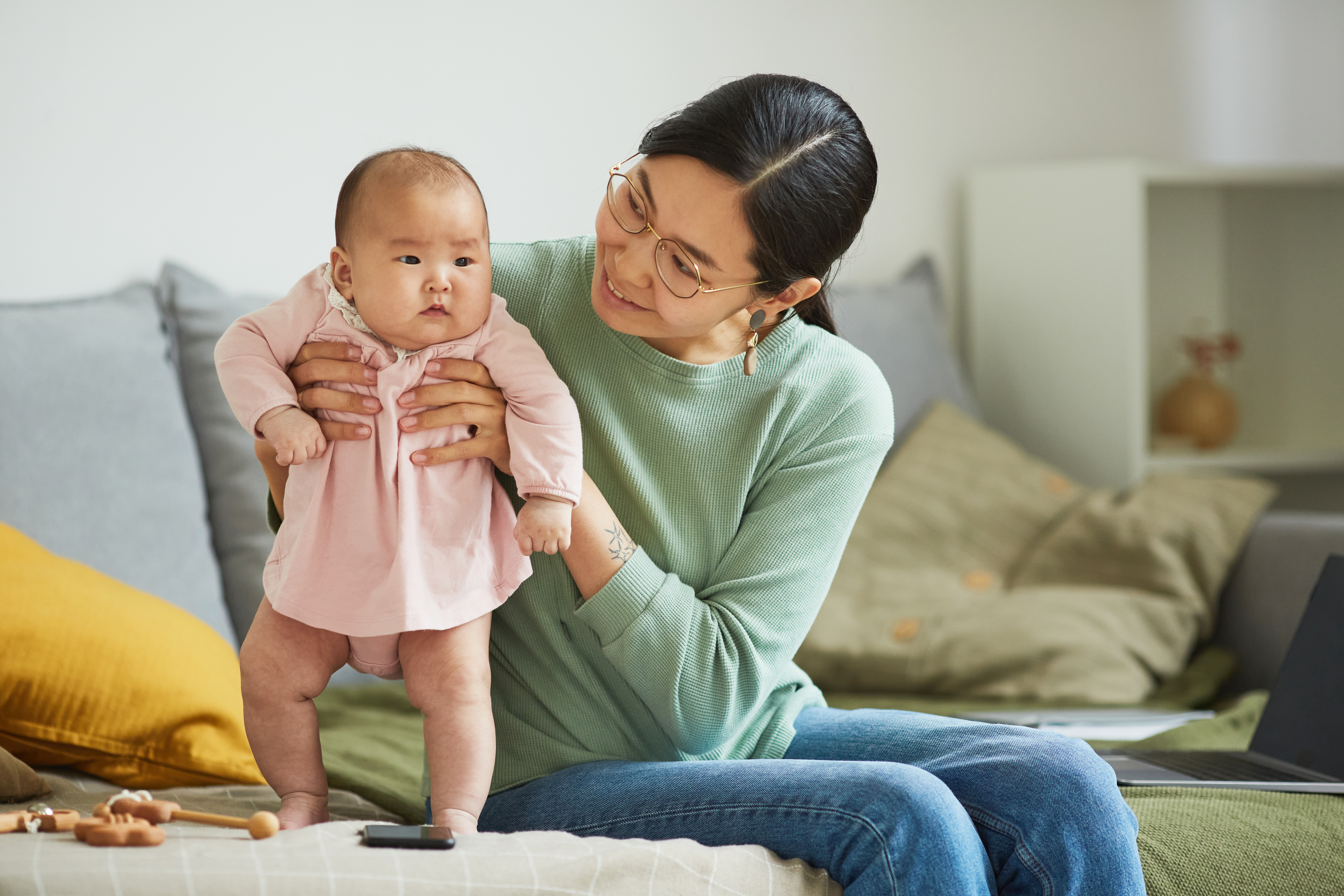 young-mother-with-baby-girl